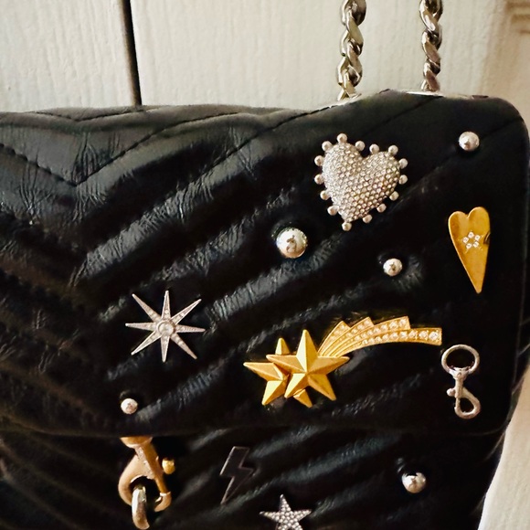 Rebecca Minkoff Edie Celestial Studded
Leather Crossbody/Shoulder Bag - Black - Picture 2 of 5